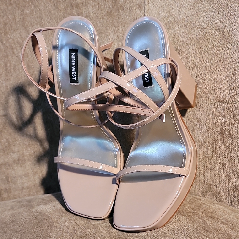 New Nine West Strappy Platform High Heel Sandals